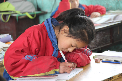 小员工认真作画